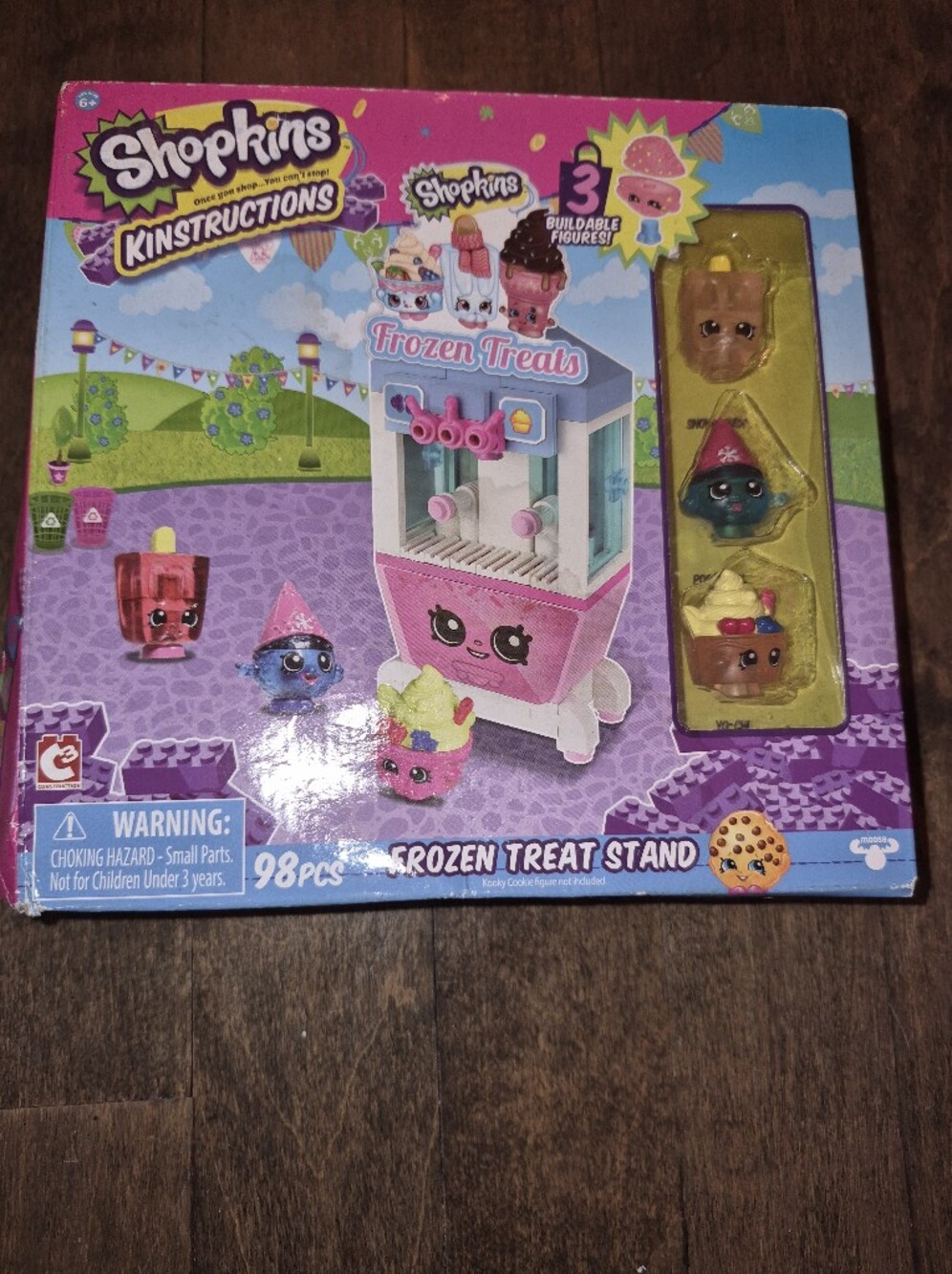 Kinstruction NEW Shopkins Pink and Purple Frozen Treats Playset Figures